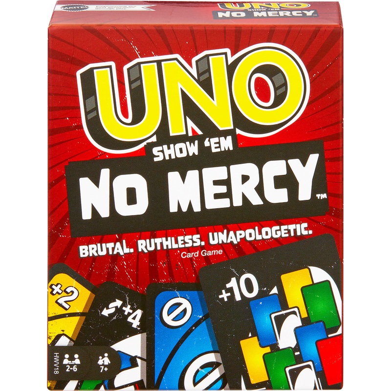 Uno: Show 'Em No Mercy Card Game Age 7+