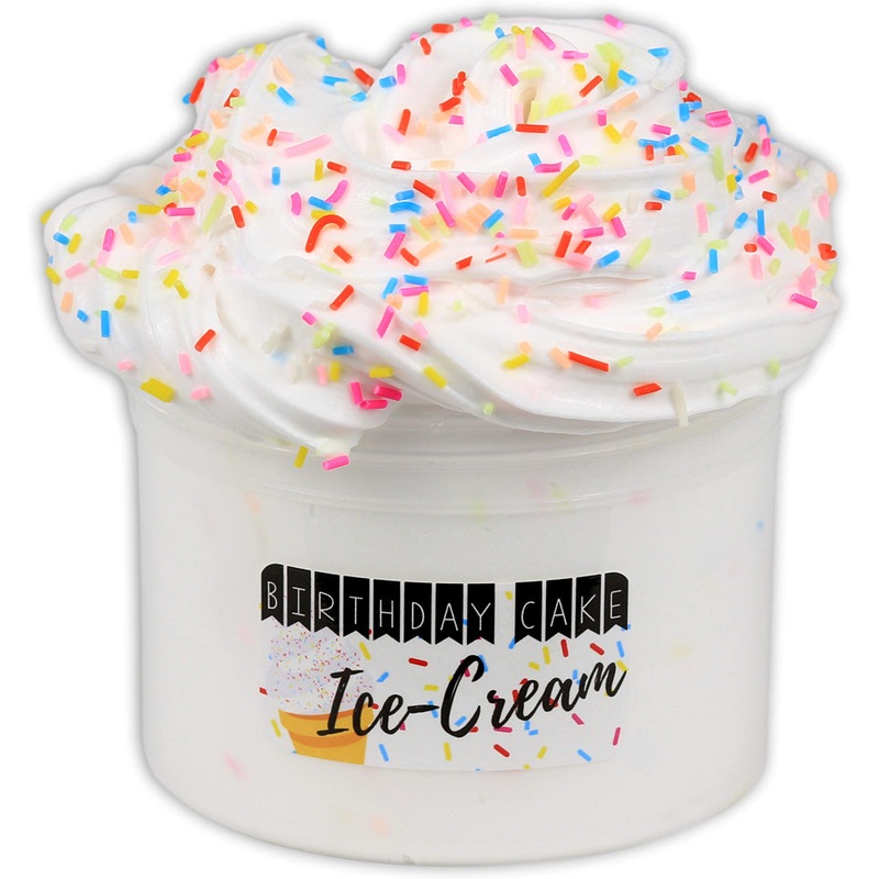 Birthday Cake Ice-Cream Slime