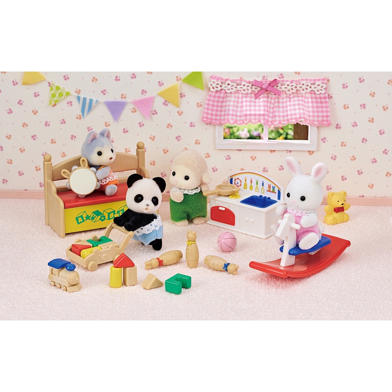 Calico Critters Baby's Toy Box - Snow Rabbit & Panda Babies
