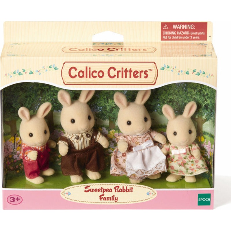 Calico Critters Sweet Pea Rabbit Family