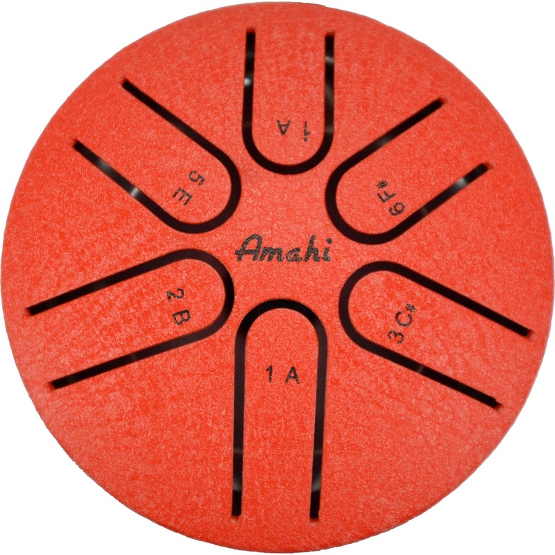 Red Steel Tongue Drum