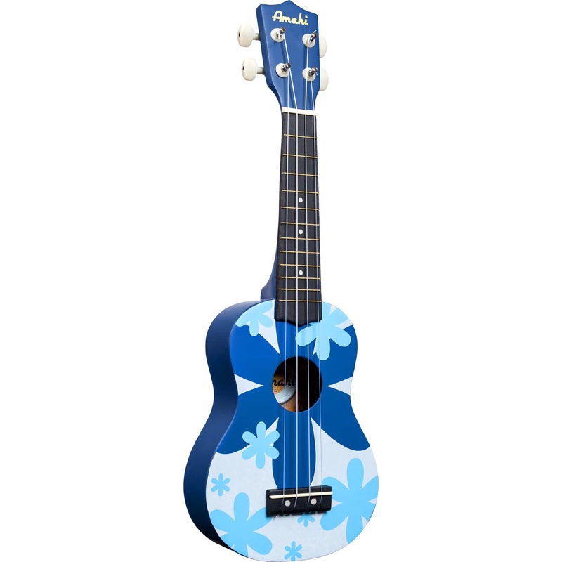 Amahi Amahi Soprano Ukulele, Blue Flower
