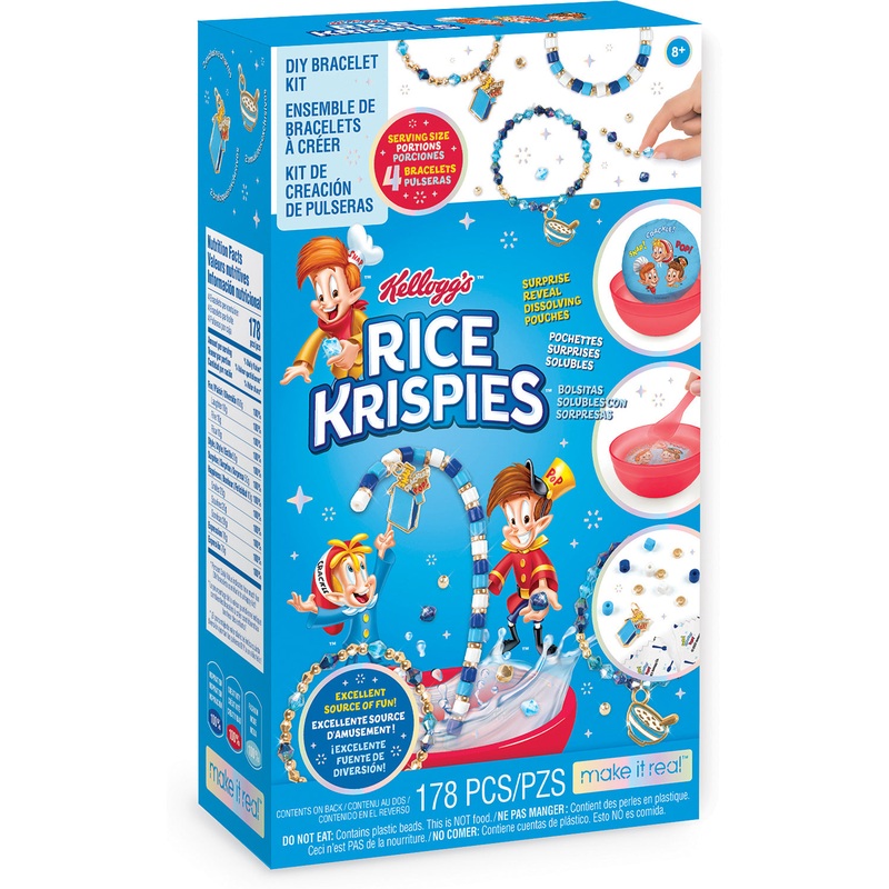 Cereal-sly Cute Kellogg's Rice Crispies DIY Bracelet Kit