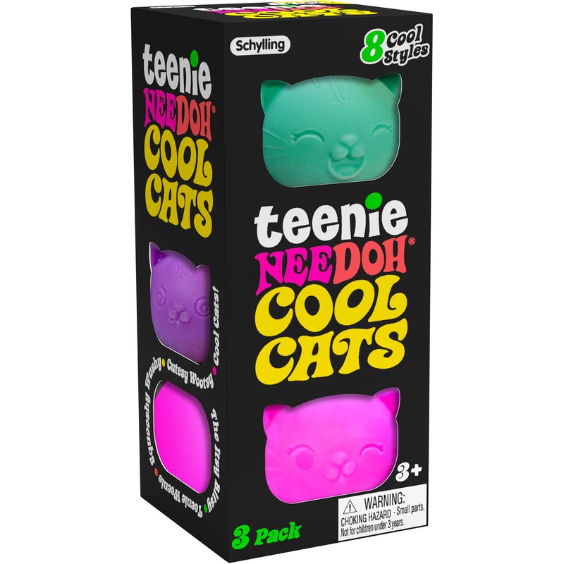 Teenie NeeDoh Cool Cats - 3 pk