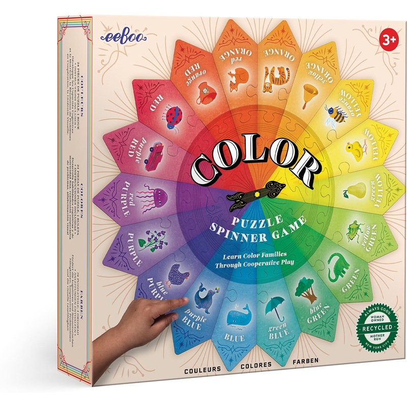 Color Puzzle Spinner Game Age 3+