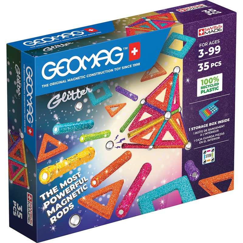Geomag Glitter Panels Recycled 35 pc