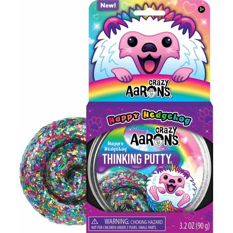 Happy Hedgehog Trendsetter Thinking Putty 4" Tin