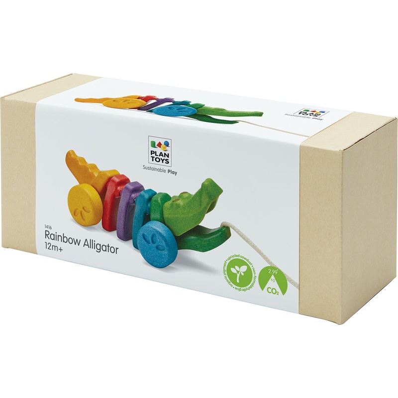 Rainbow Alligator Pull Toy
