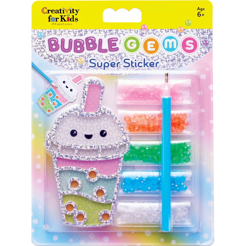 Bubble Gems Super Sticker Bubble Tea Age 6+