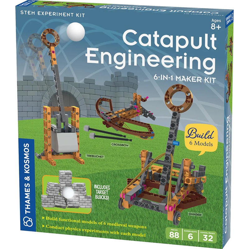 Catapult Engineering: 6-In-1 Maker Kit Age 8+