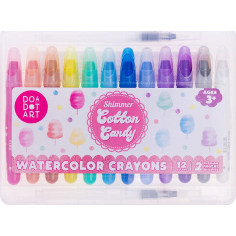 Cotton Candy Shimmer Watercolor Crayons