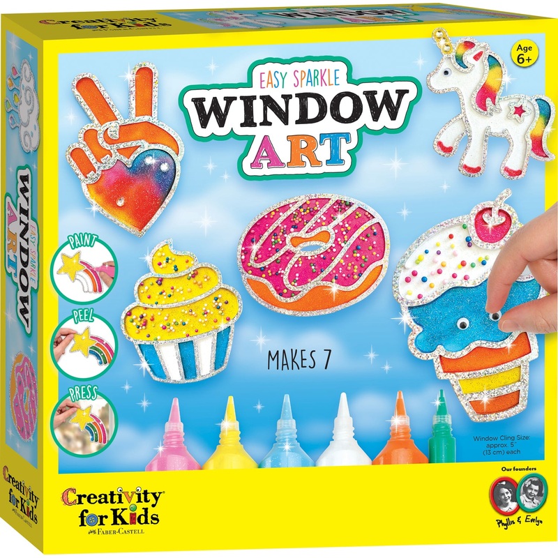 Rainbow Sprinkles Easy Sparkle Window Art Age 6+