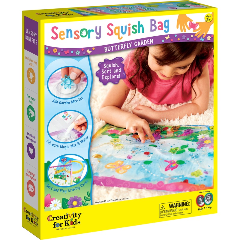 Sensory Squish Bag Butterfly Garden Age 3+