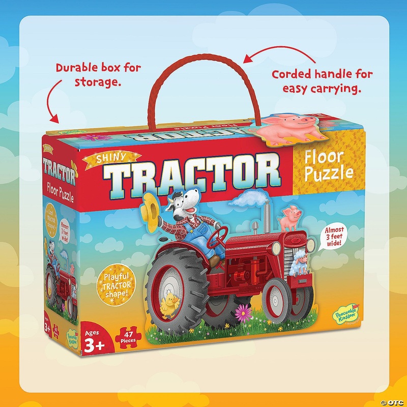 Shiny Tractor Floor Puzzle Age 3+