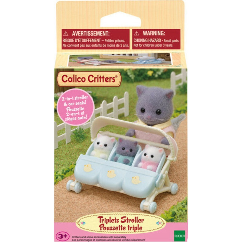 Calico Critters Triplets Stroller