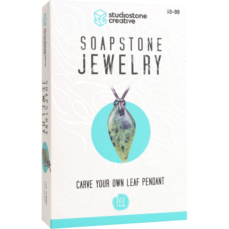 Soapstone Jewelry Carve Your Own Leaf Pendant
