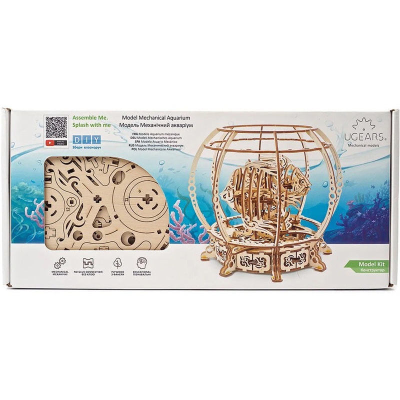 UGears Mechanical Aquarium Model Kit Age 14+