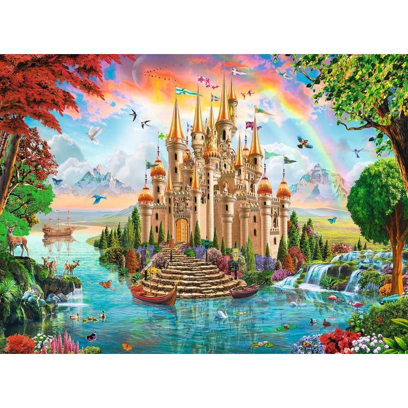 100 Pc Rainbow Castle Puzzle
