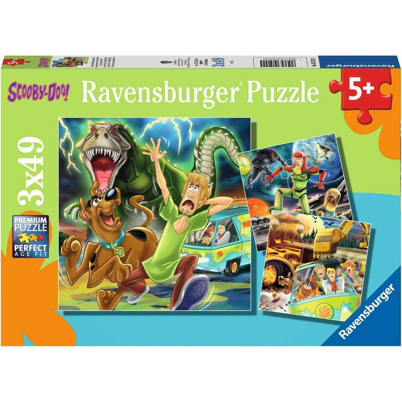 3x49 Pc Scooby Doo: 3 Night Fright Puzzles