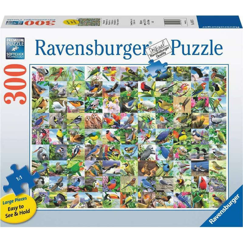 99 Delightful Birds (300 pc Large Format Puzzle)