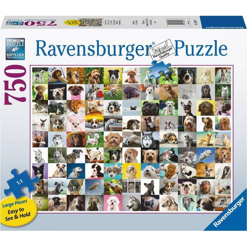 99 Lovable Dogs (750 pc Large Format Puzzle)