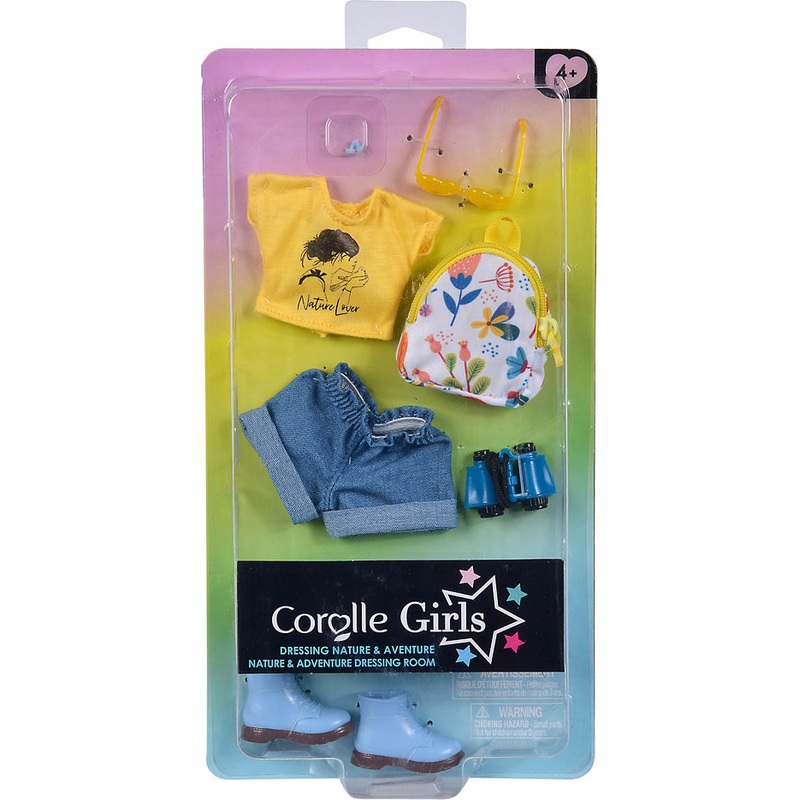 Corolle Girls Nature & Adventure Dressing Room Doll Clothes Set
