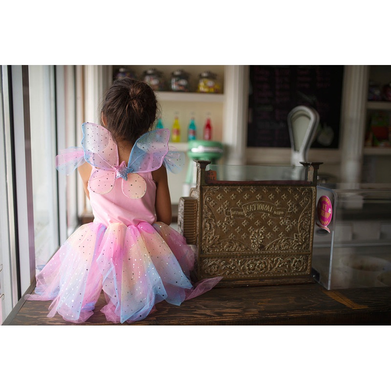 Rainbow Fairy Dress & Wings