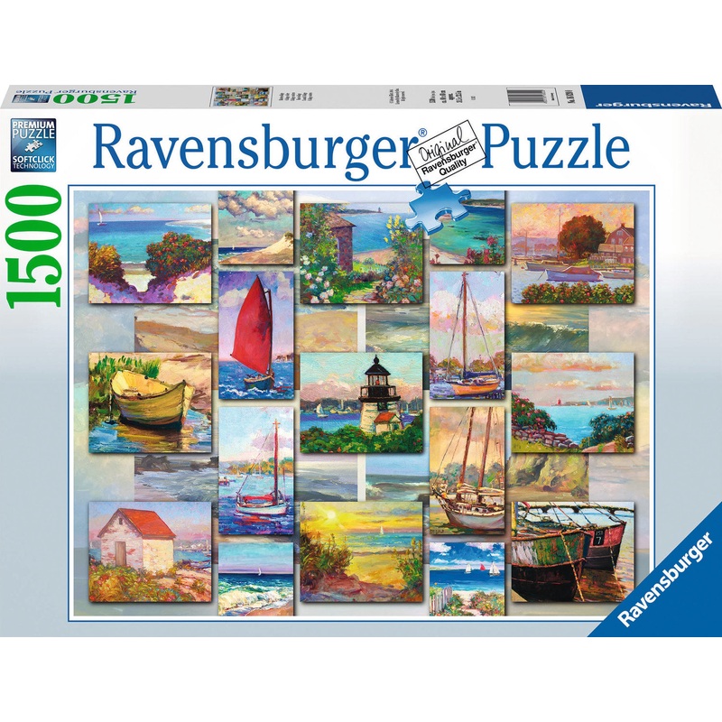 1500 Pc Coastal Collage Puzzle