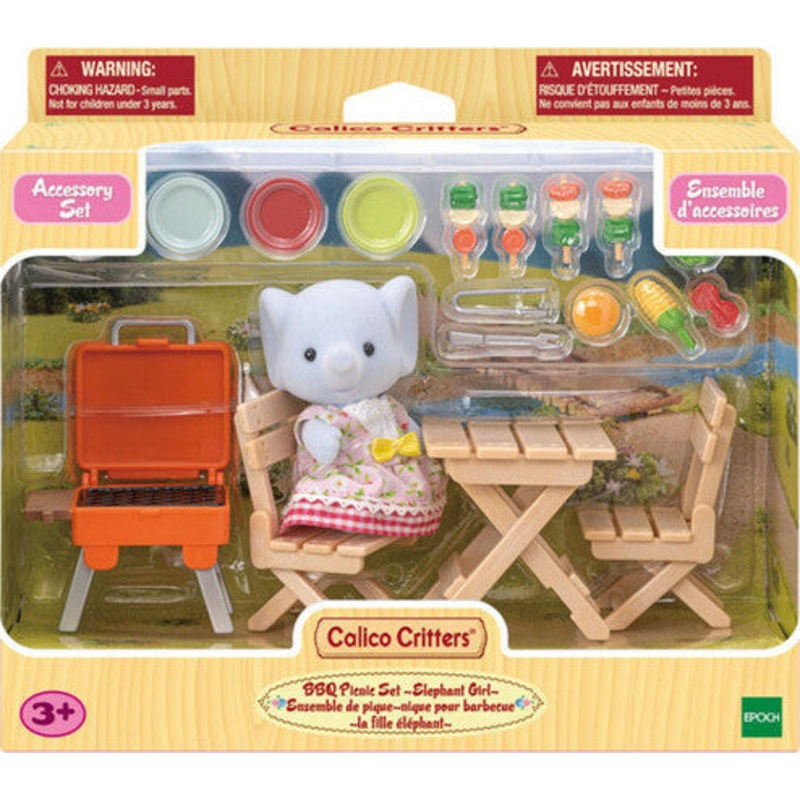 Calico Critters BBQ Picnic Set - Elephant Girl