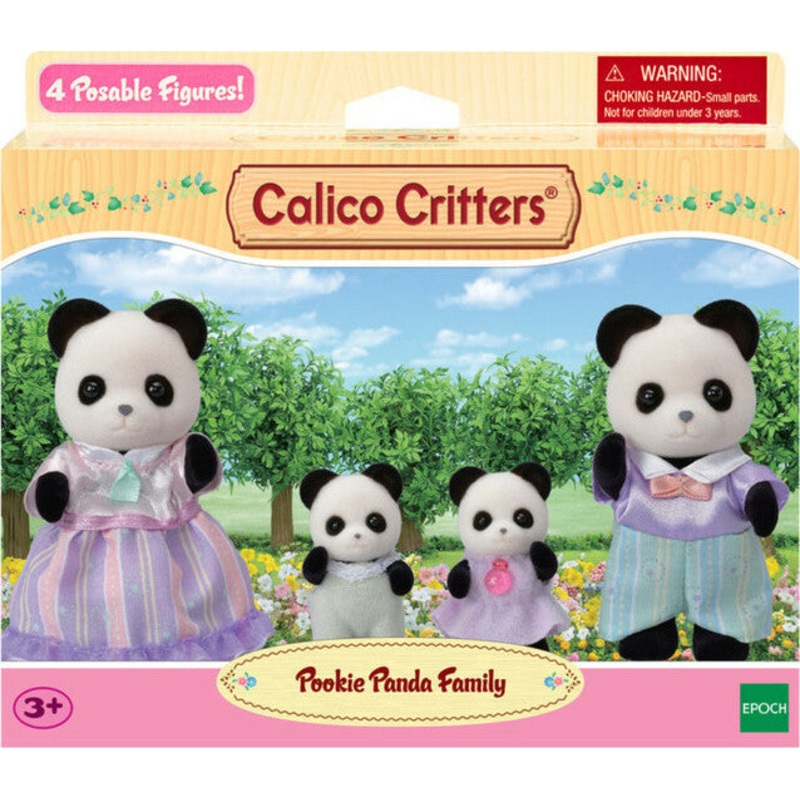 Calico Critters Pookie Panda Family (4 Member)