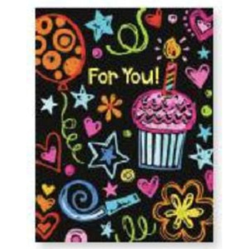 Doodle Birthday Glitter Gift Enclosure C