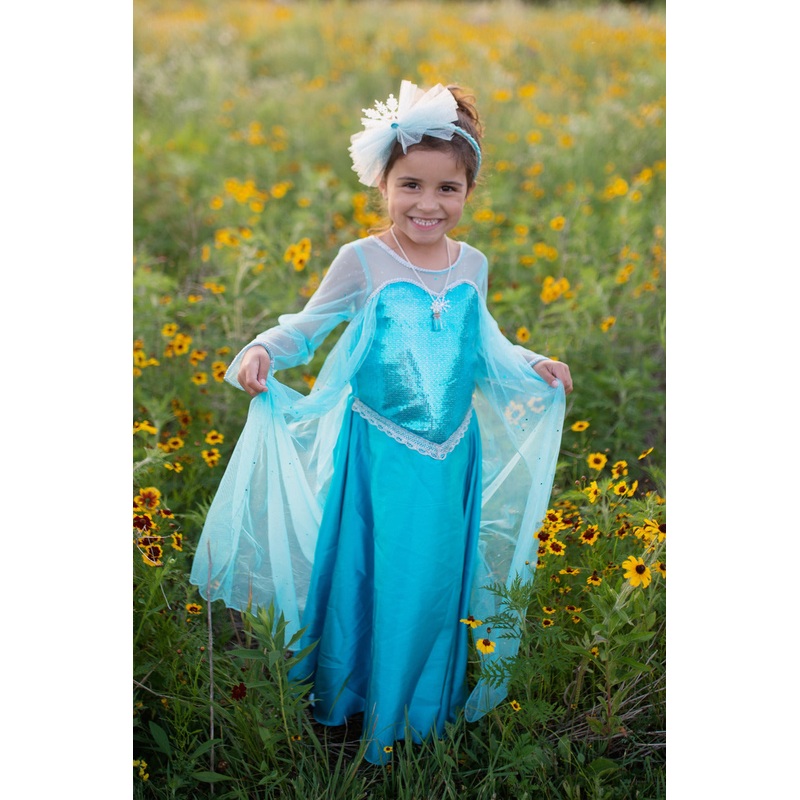 Ice Queen Dress With Cape (Size 3-4)