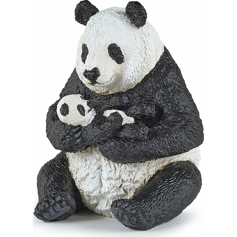 Sitting Panda And Baby