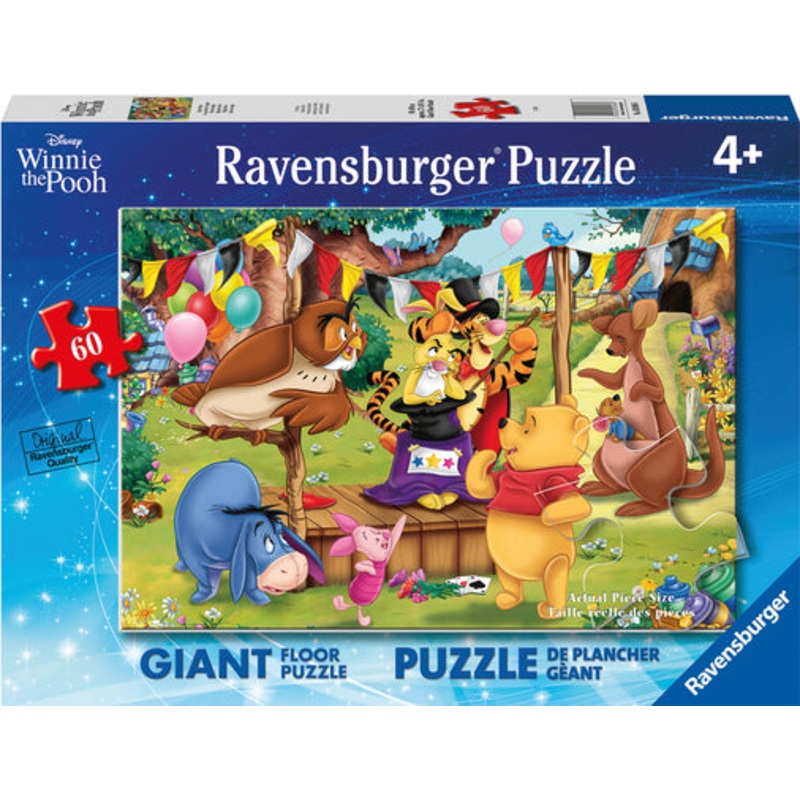 60 Pc Disney Winnie The Pooh Magic Show Floor Puzzle