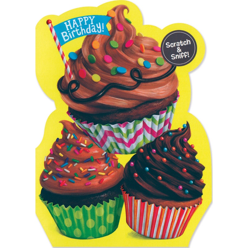 Chocolate Cupcake Scratch & Sniff Card
