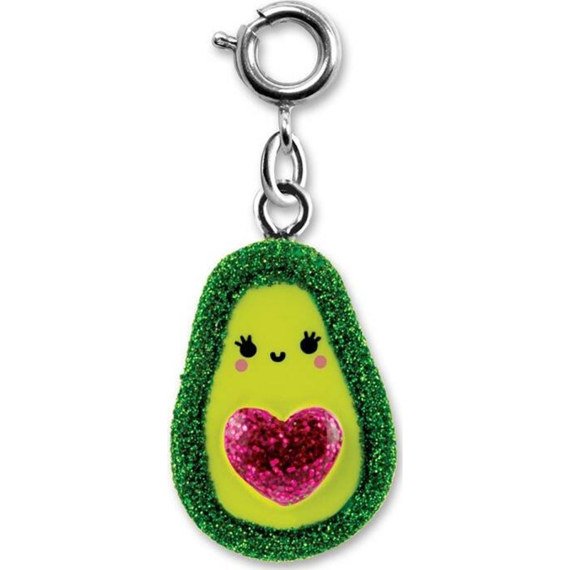 Glitter Avocado Charm