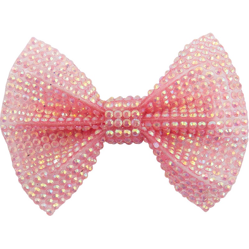 Boutique Pink Gem Bow Hairclip  Great Pretenders USA