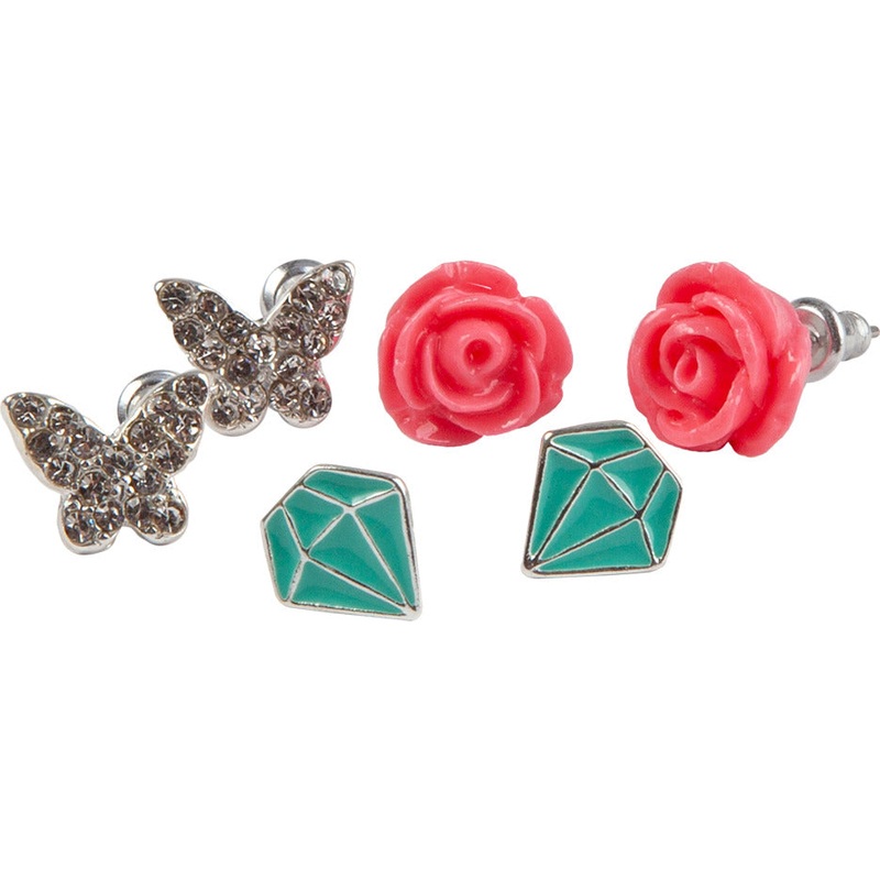 Boutique Rose Studded Earrings  Great Pretenders USA