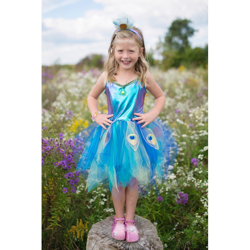 Pretty Peacock Dress  Headband
