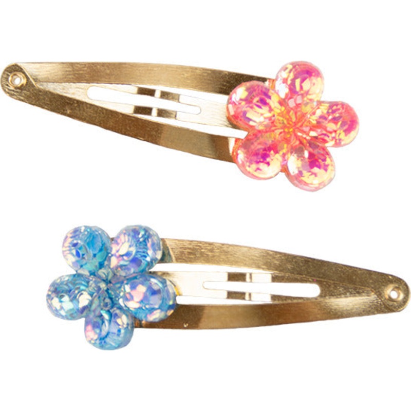 Shimmer Flower Hairclips  Great Pretenders USA