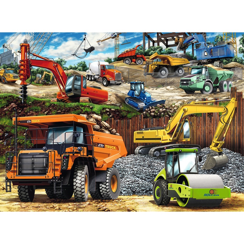 100 Pc Construction Vehicles Puzzle