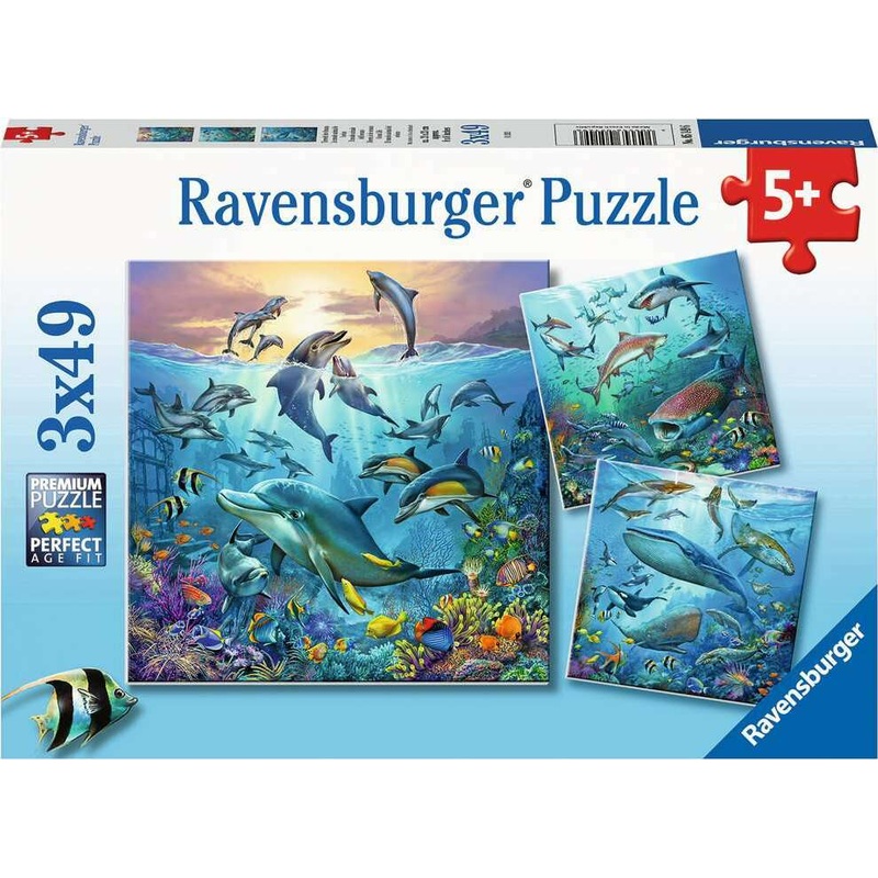 3x49 Ocean Life Puzzles