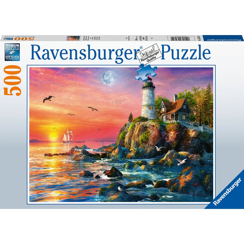 500 Pc Lighthouse At Sunset Puzzle