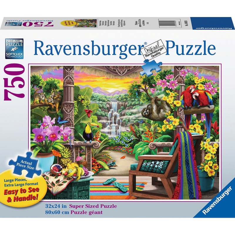 750 Pc Tropical Retreat Large Format Puzzle