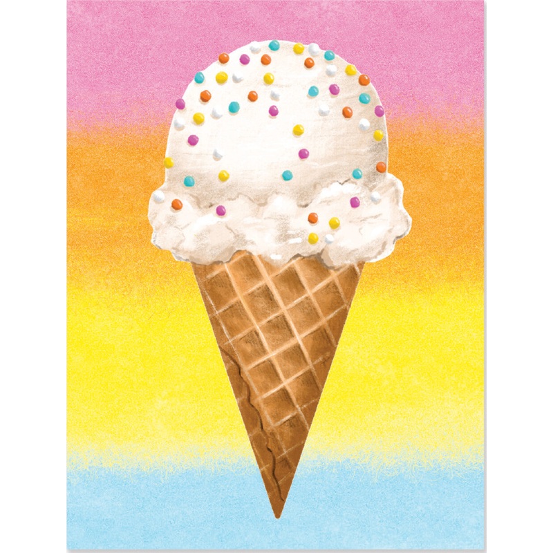 Birthday Ice Cream Cone Foil Enclosure