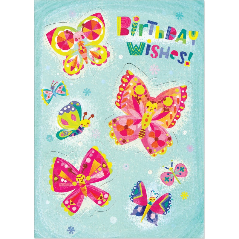 Butterflies Foil Card
