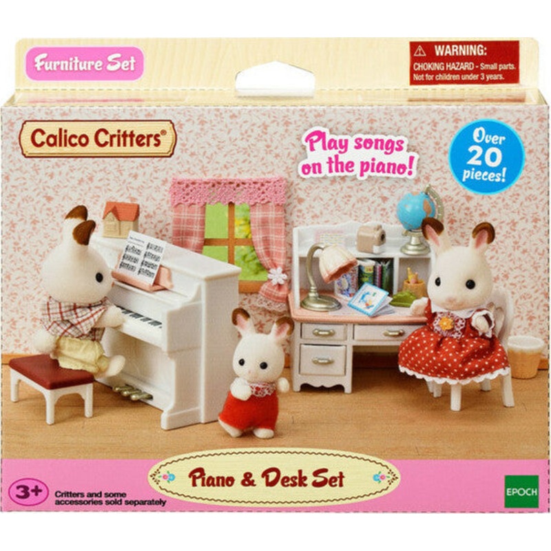 Calico Critters Piano & Desk Set