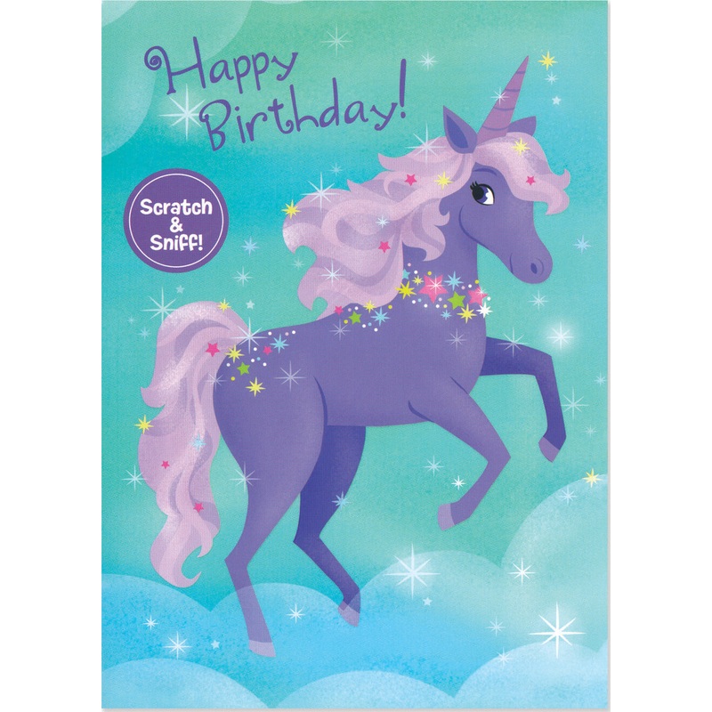 Grape Unicorn Scratch & Sniff Card