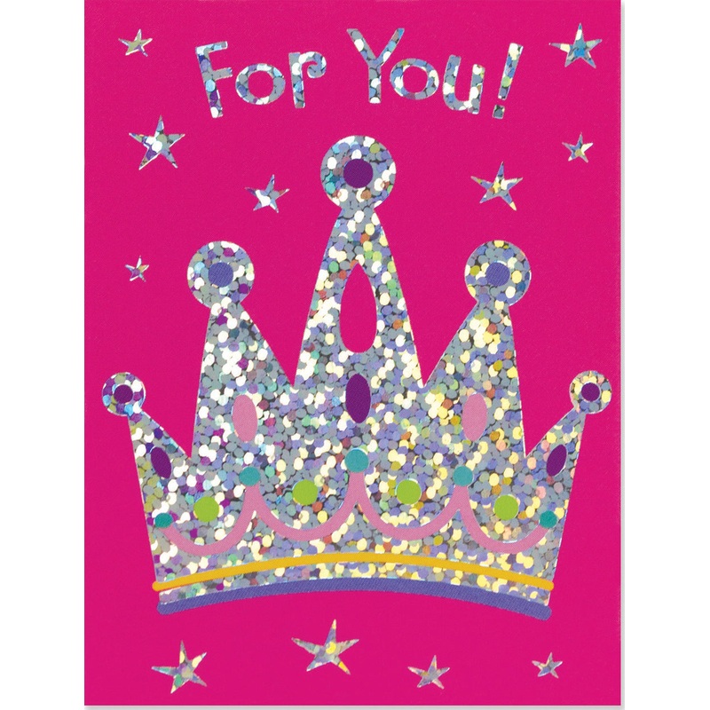 Shiny Crown Foil Gift Enclosure Card