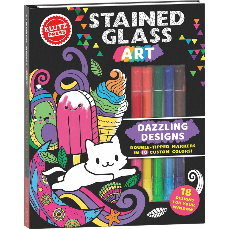 Stained Glass Art: Dazzling Designs (Klutz Activity Book)